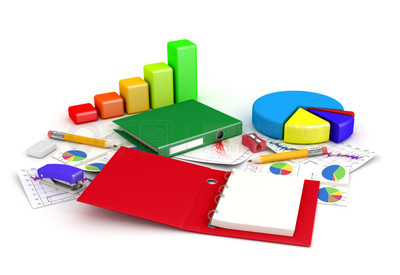 辦公用品與圖表圖片免費下載指南