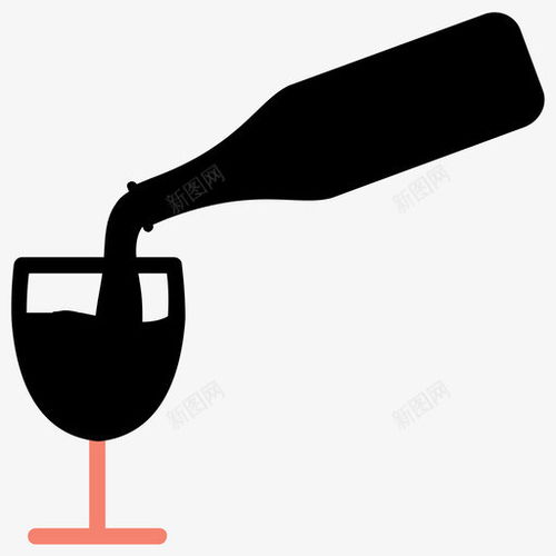高清葡萄酒飲料服務與酒杯圖標 電商網頁設計的創意平面素材寶庫